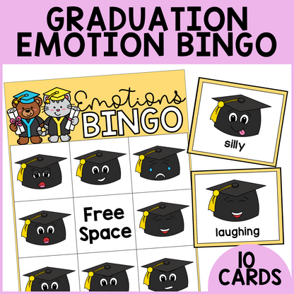 Graduation Emotion Bingo