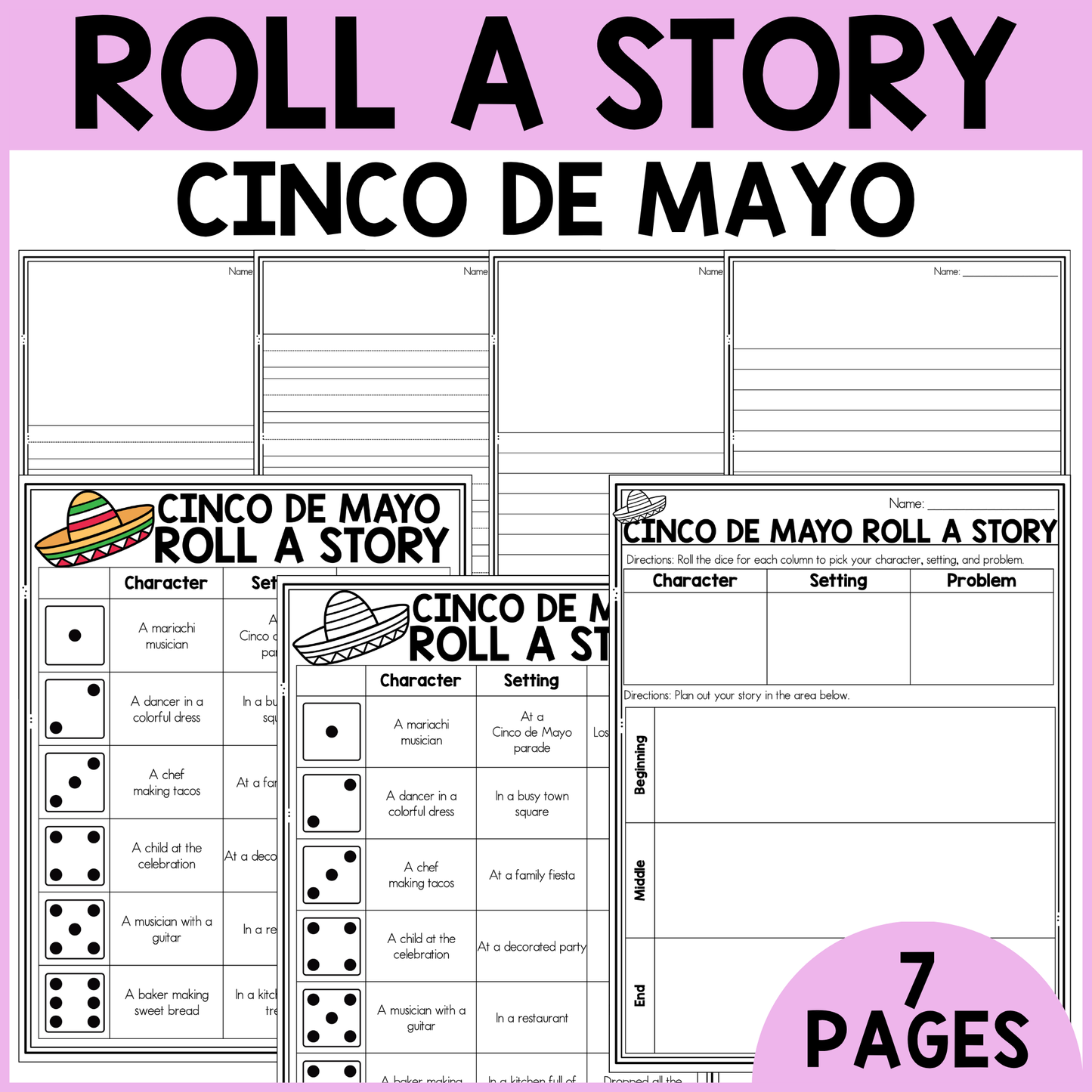 Cinco De Mayo Roll a Story