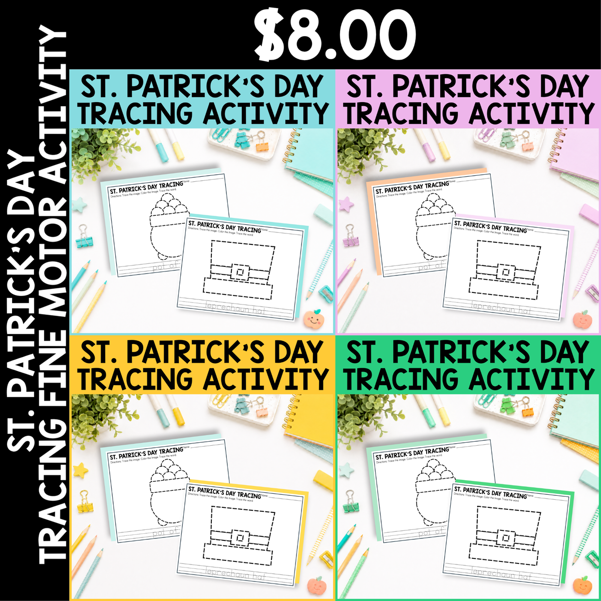 St. Patrick's Day Tracing Activity