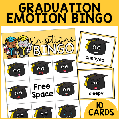 Graduation Emotion Bingo