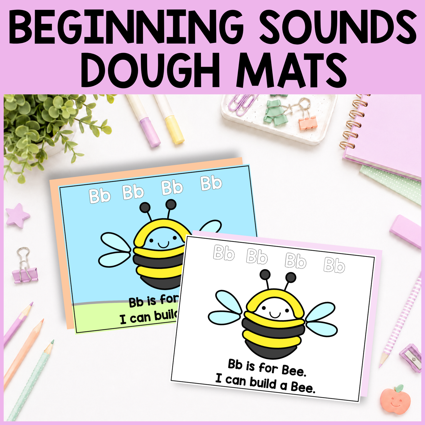 Beginning Sound Dough Mats