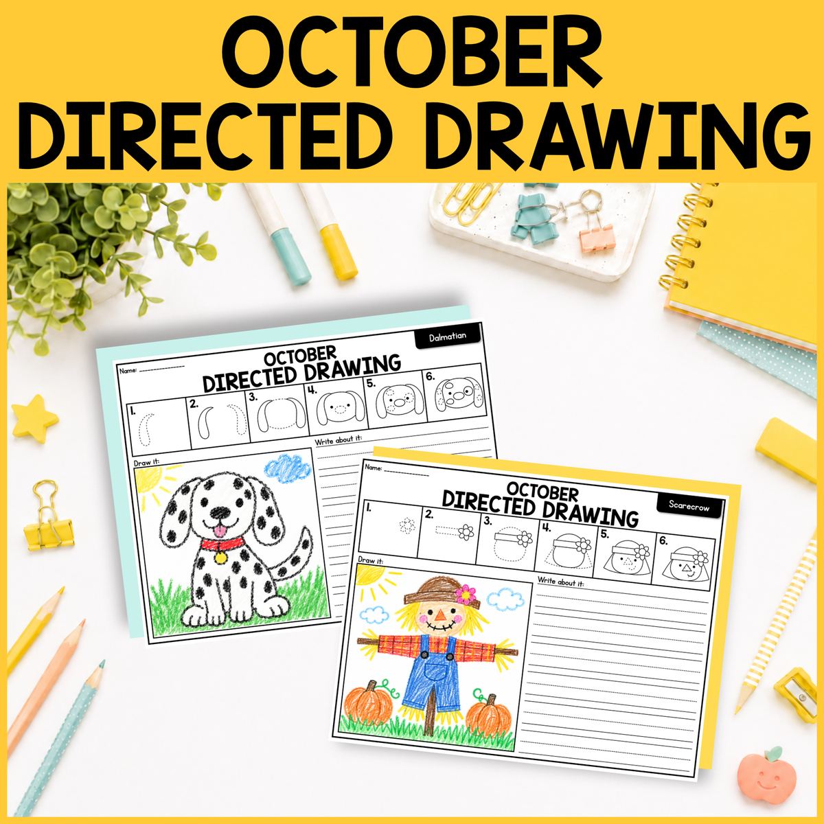 October Directed Drawing