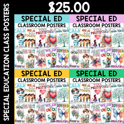 Special Education Classroom Posters – Set of 10 🌟🧩