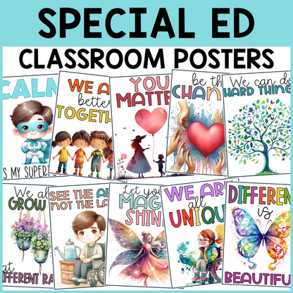 Special Education Classroom Posters – Set of 10 🌟🧩