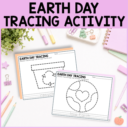 Earth Day Tracing Activity