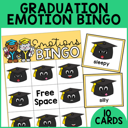 Graduation Emotion Bingo