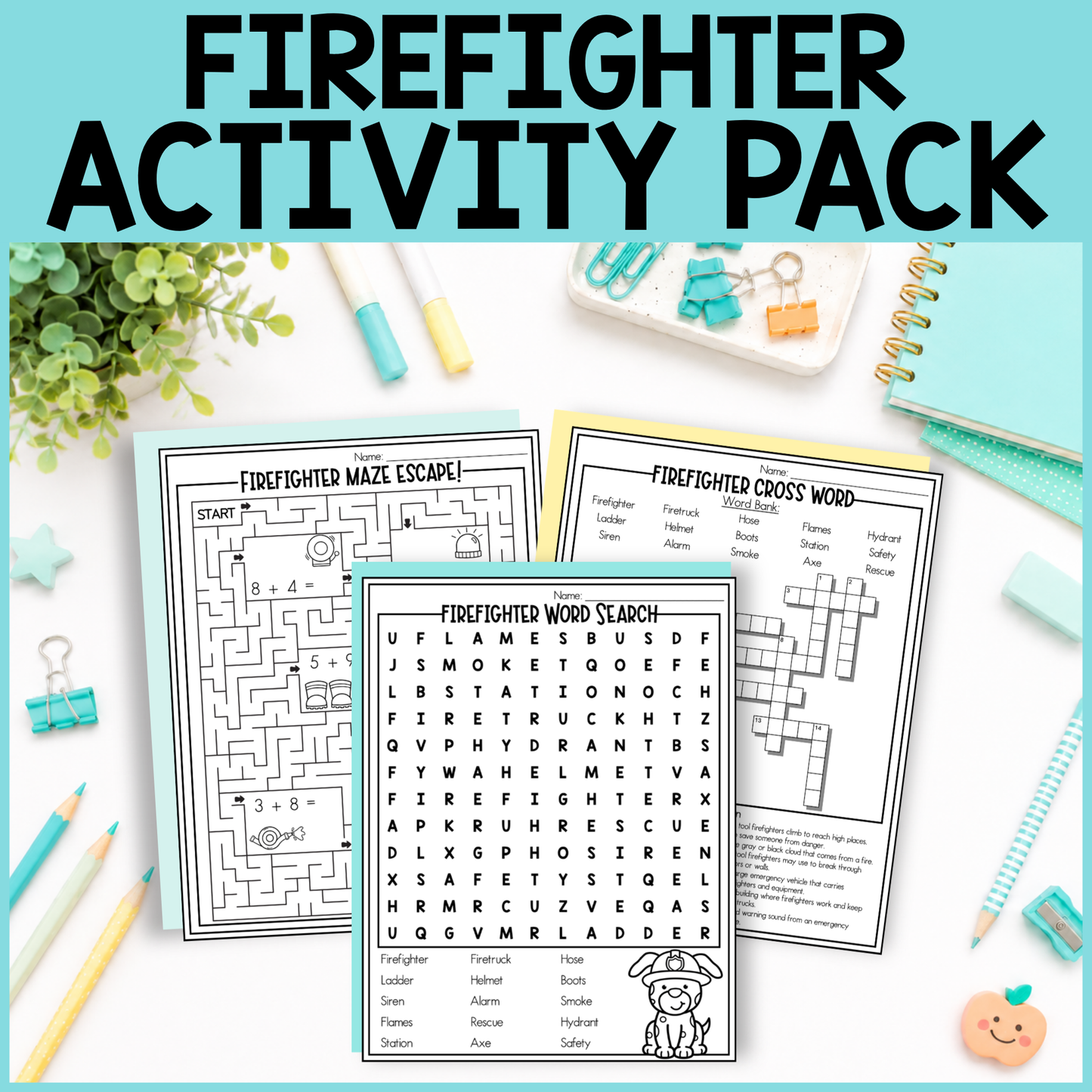 Firefighter Activity Pack