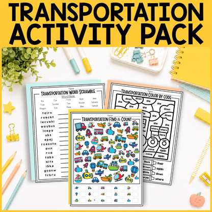 Transportation Activity Pack