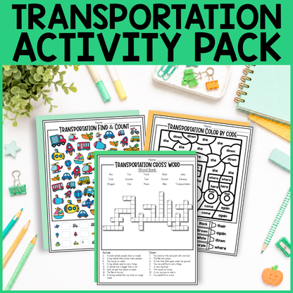 Transportation Activity Pack