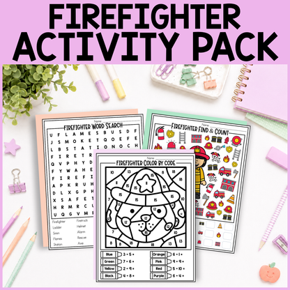 Firefighter Activity Pack
