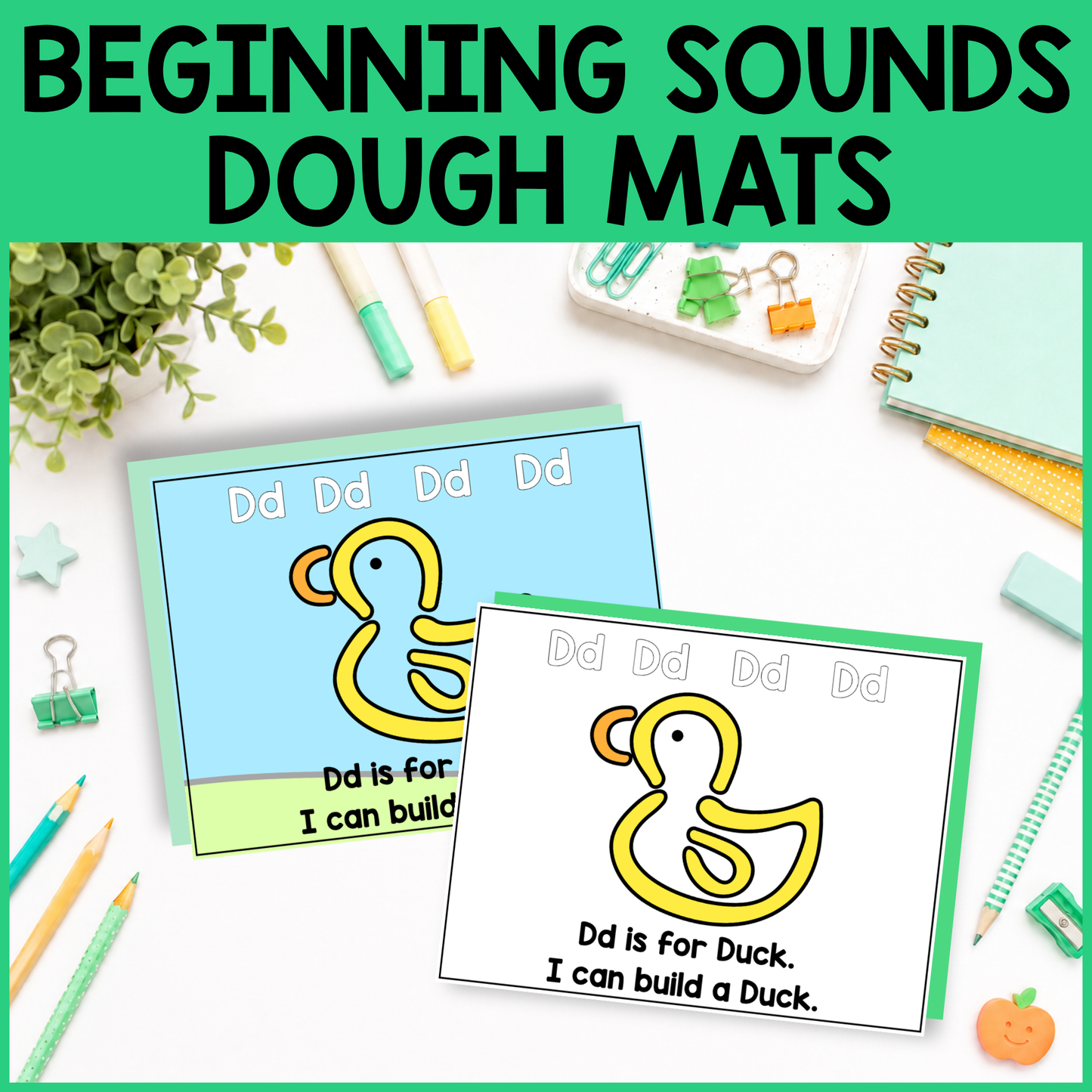 Beginning Sound Dough Mats