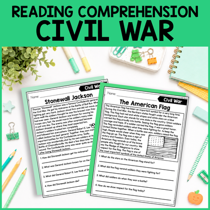 Civil War Reading Comprehension