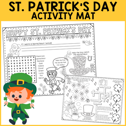 St. Patricks Day Activity Mat