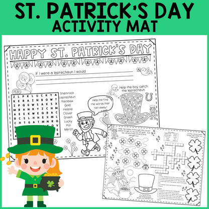 St. Patricks Day Activity Mat