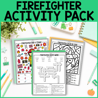 Firefighter Activity Pack