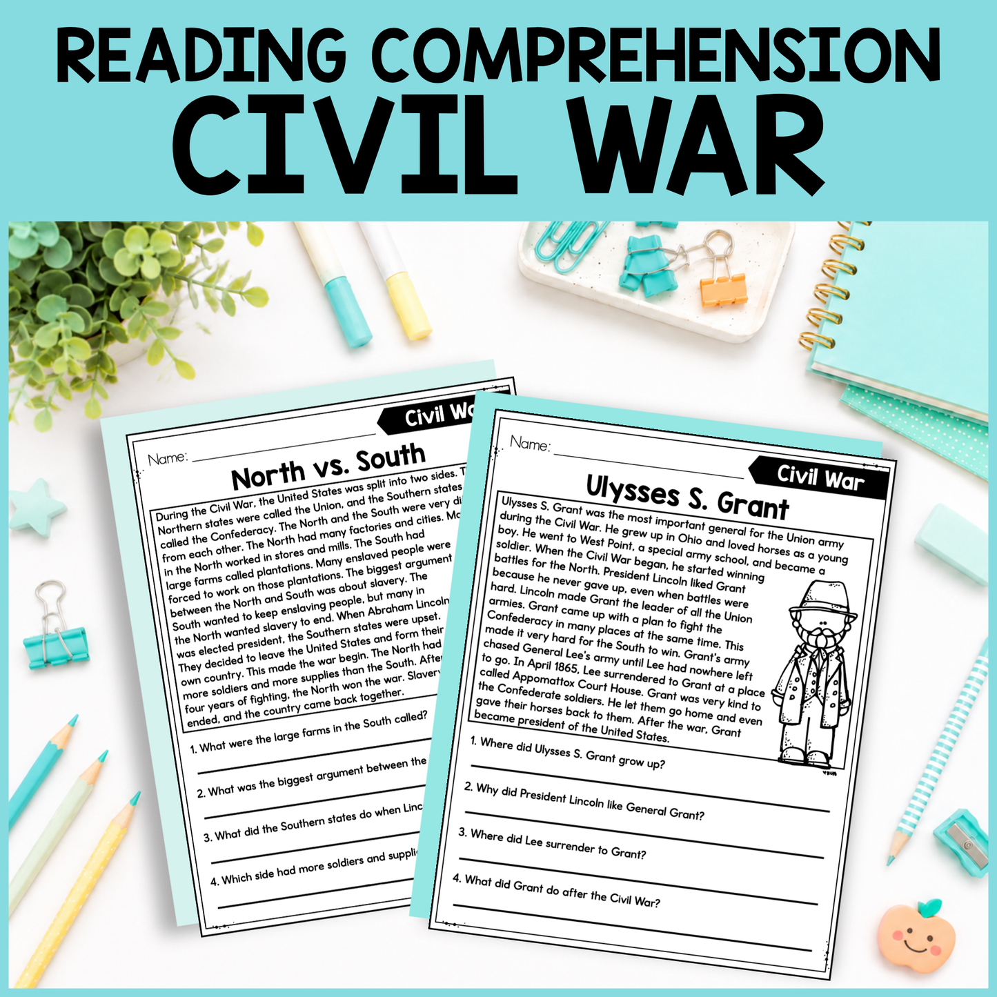 Civil War Reading Comprehension