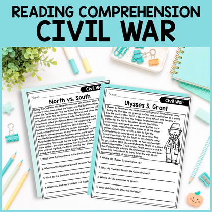 Civil War Reading Comprehension