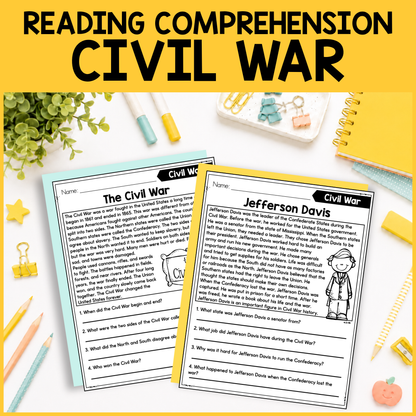 Civil War Reading Comprehension
