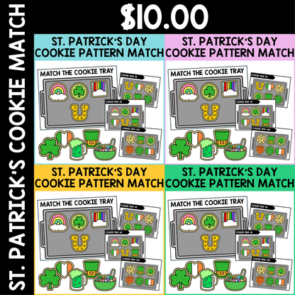 St. Patricks Day Cookie Matching (Patterns Activity)