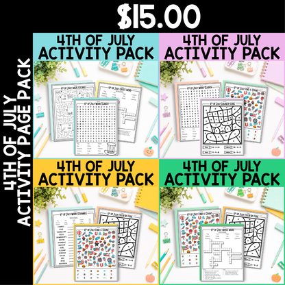 4th of July Activity Pack