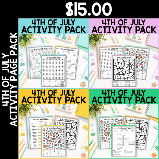 4th of July Activity Pack