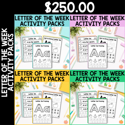 Letter of the Week Activity Packs
