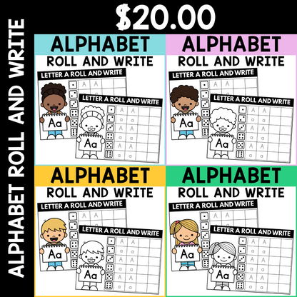 Alphabet Roll and Write