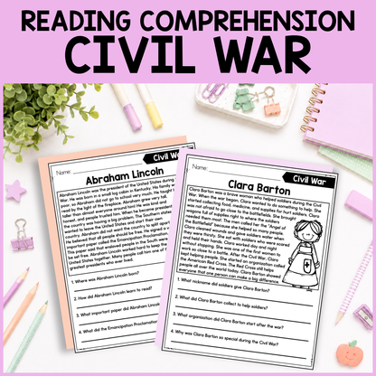 Civil War Reading Comprehension