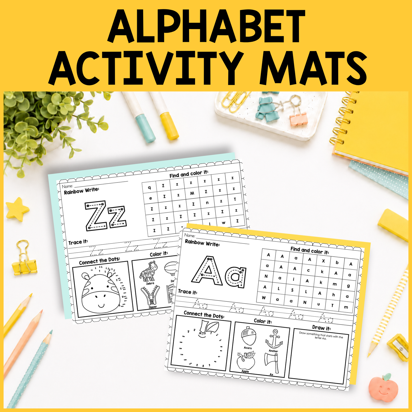 Alphabet Activity Mats