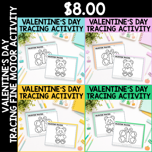 Valentine's Day Tracing Activity