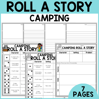 Camping Roll a Story