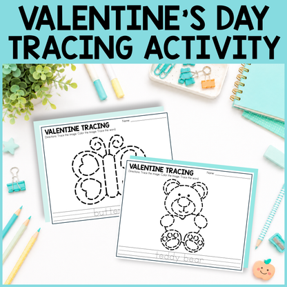 Valentine's Day Tracing Activity