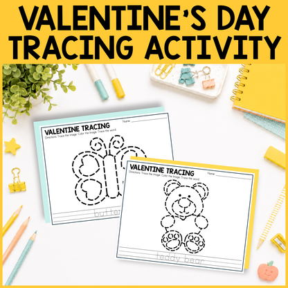 Valentine's Day Tracing Activity