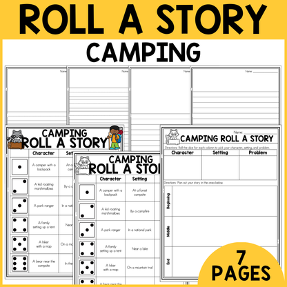 Camping Roll a Story