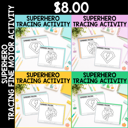 Superhero Tracing Activity