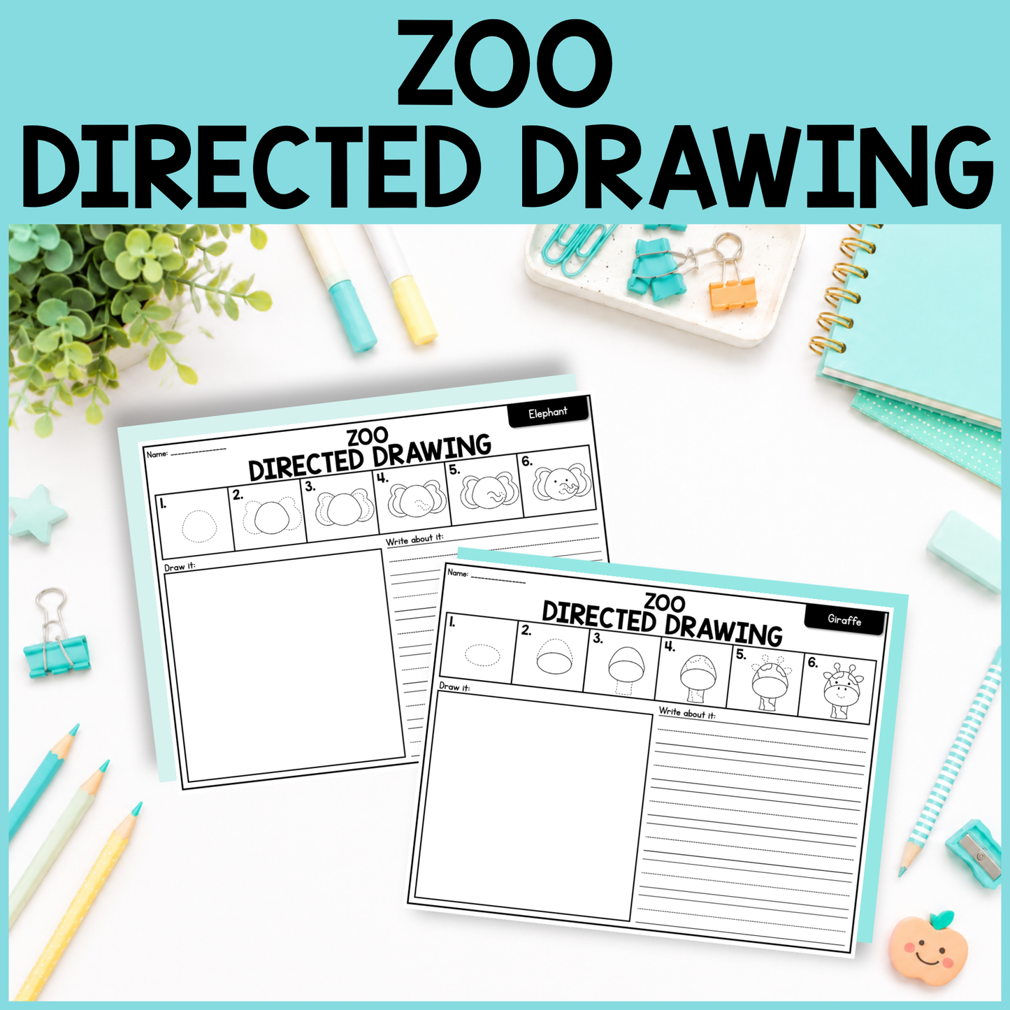 Zoo Directed Drawing