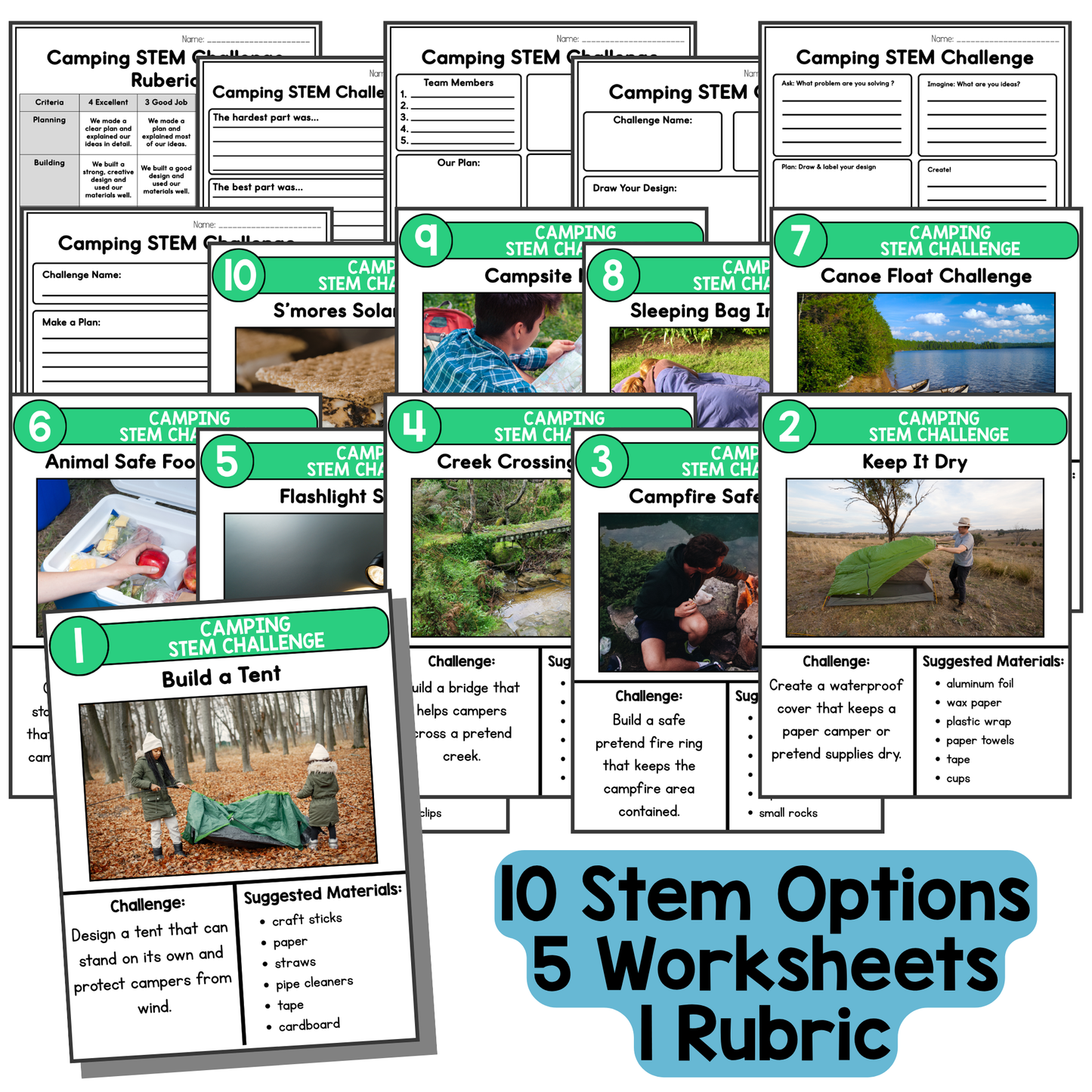 Camping STEM Challenges