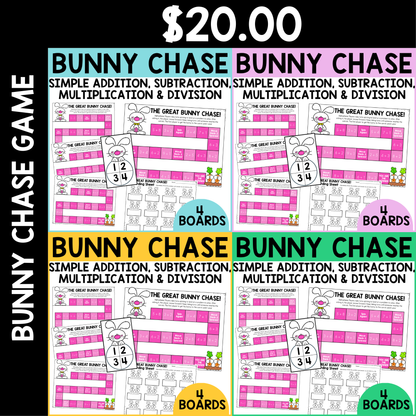 Bunny Chase Fact Fluency Games