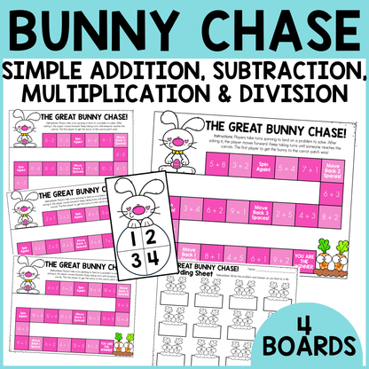 Bunny Chase Fact Fluency Games
