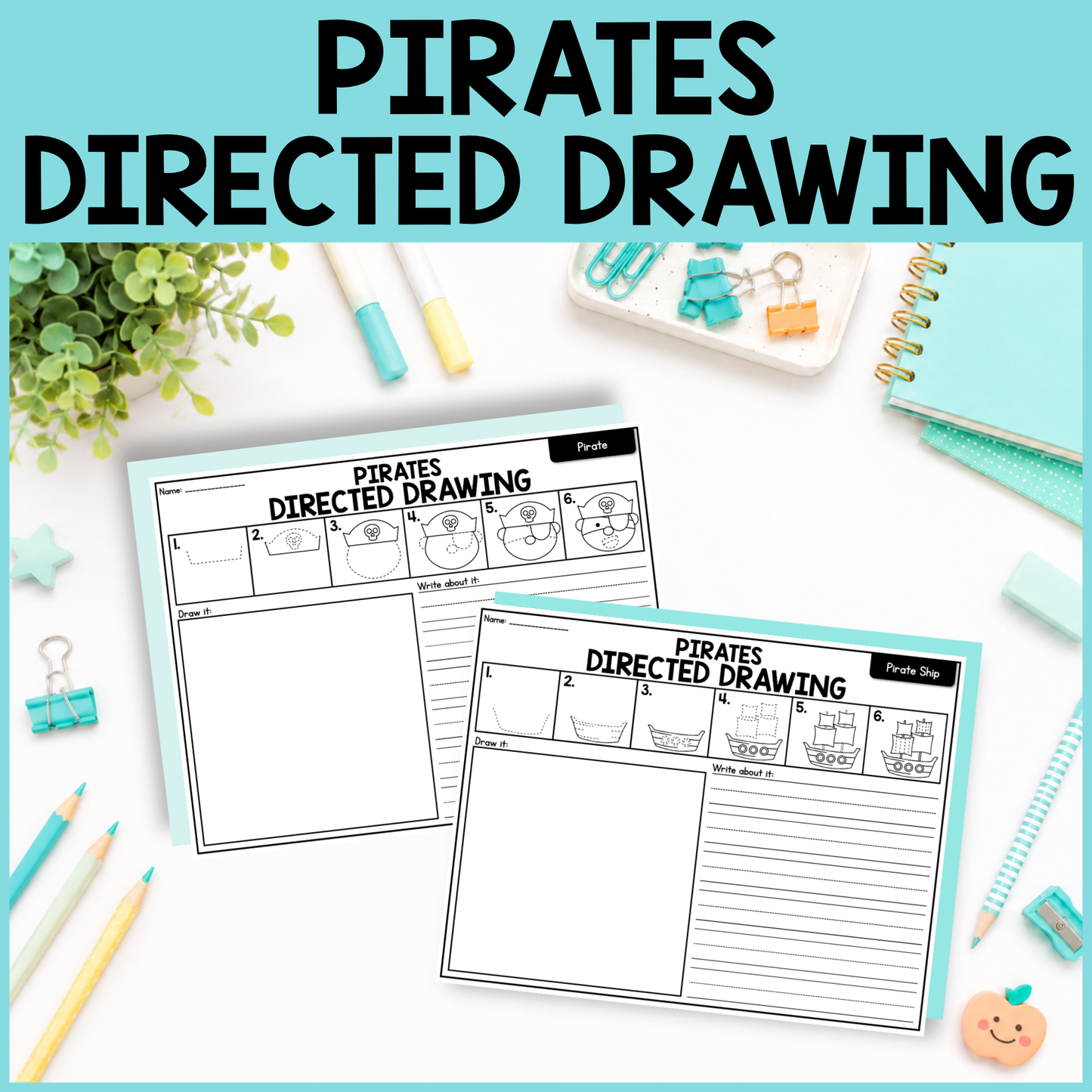 Pirates Directed Drawing