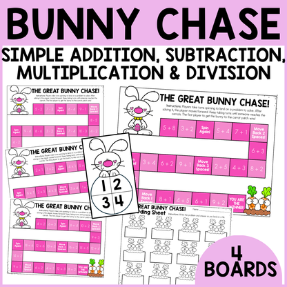 Bunny Chase Fact Fluency Games