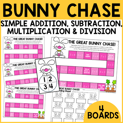 Bunny Chase Fact Fluency Games