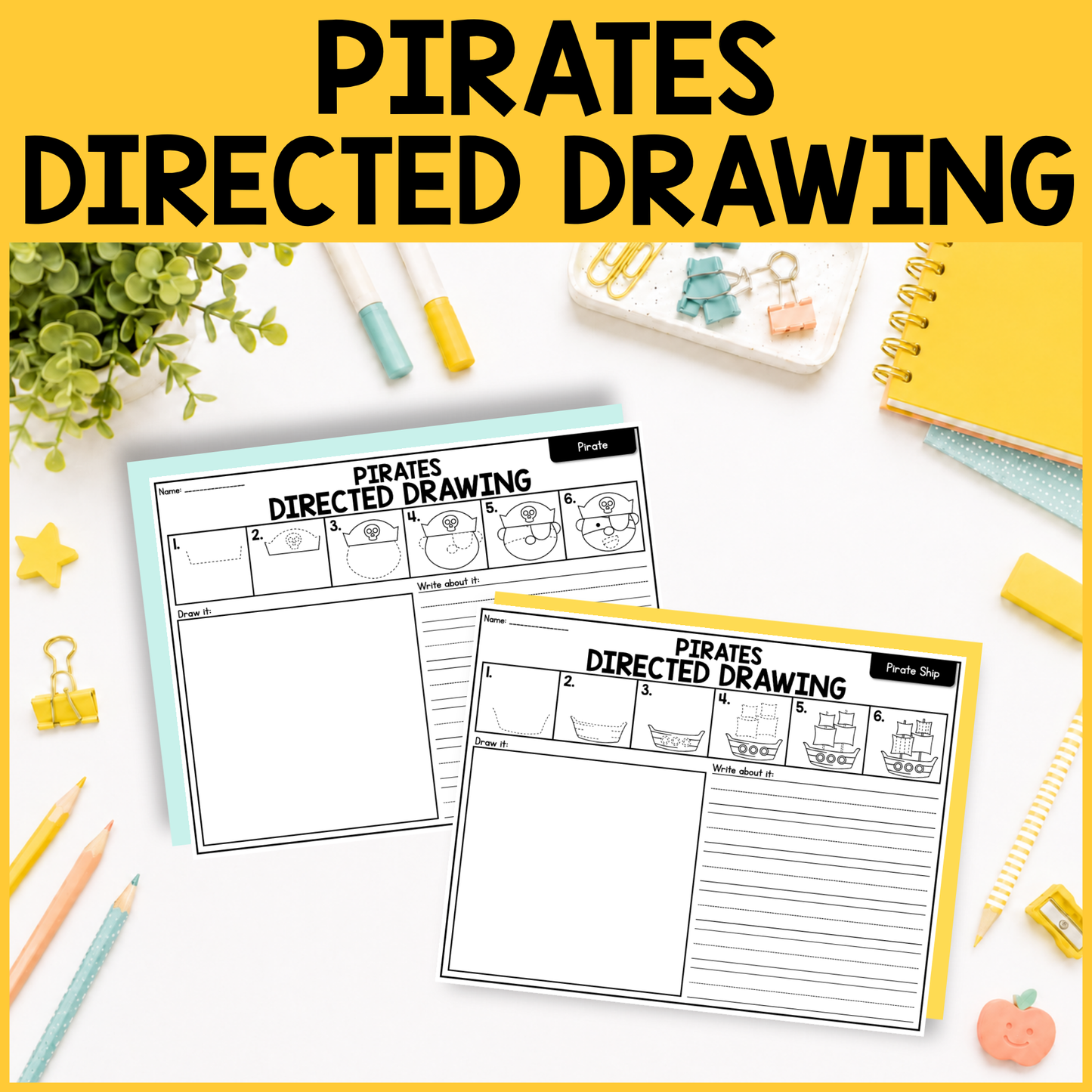 Pirates Directed Drawing
