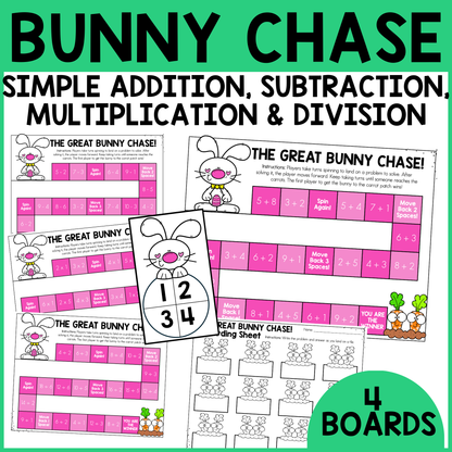 Bunny Chase Fact Fluency Games