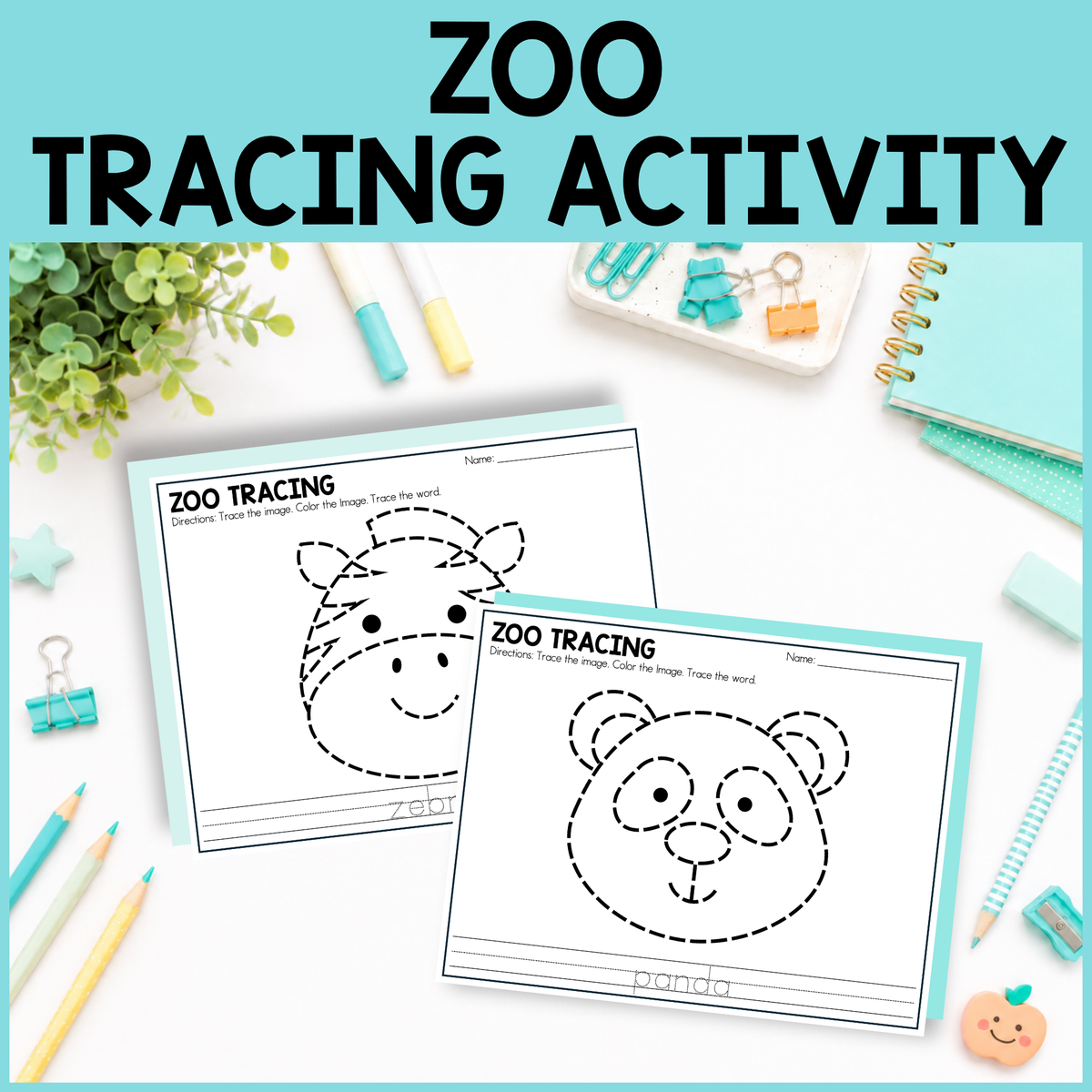 Zoo Tracing Activity