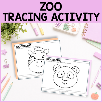 Zoo Tracing Activity