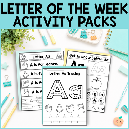 Letter of the Week Activity Packs
