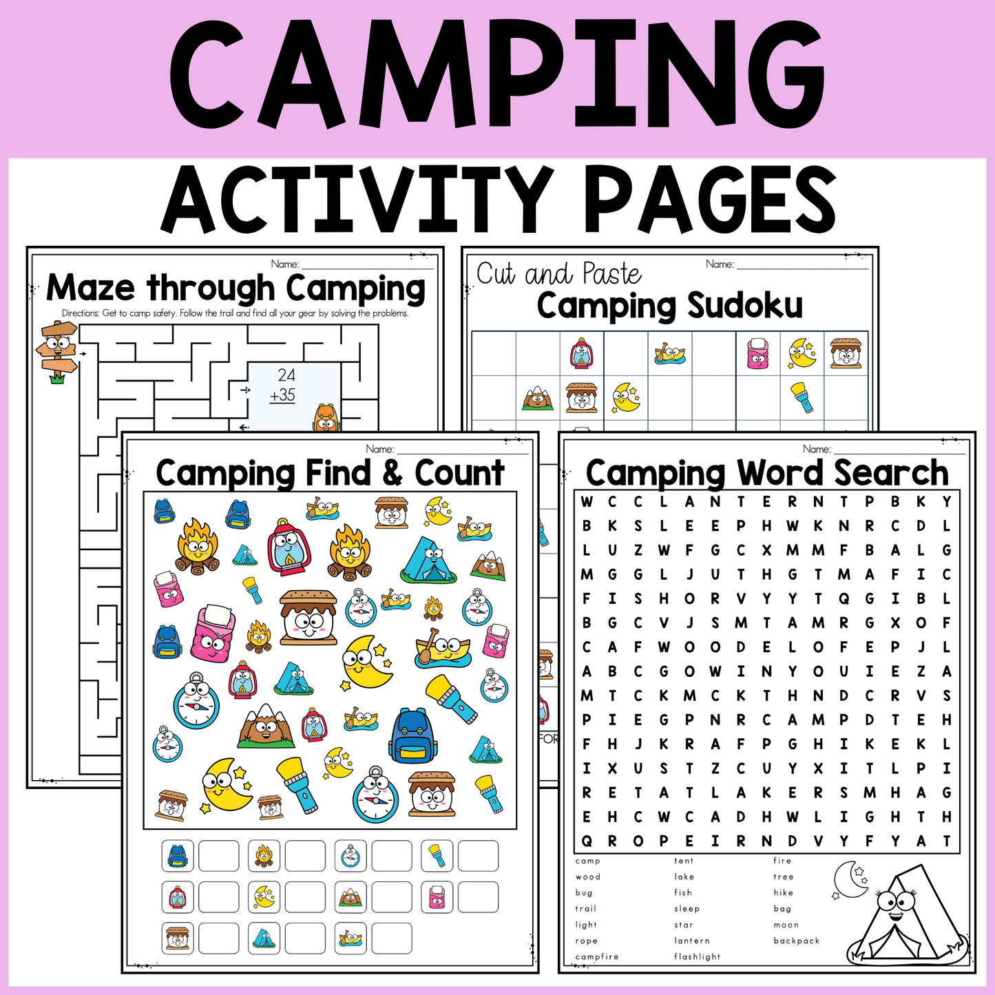 Camping Activity Pack