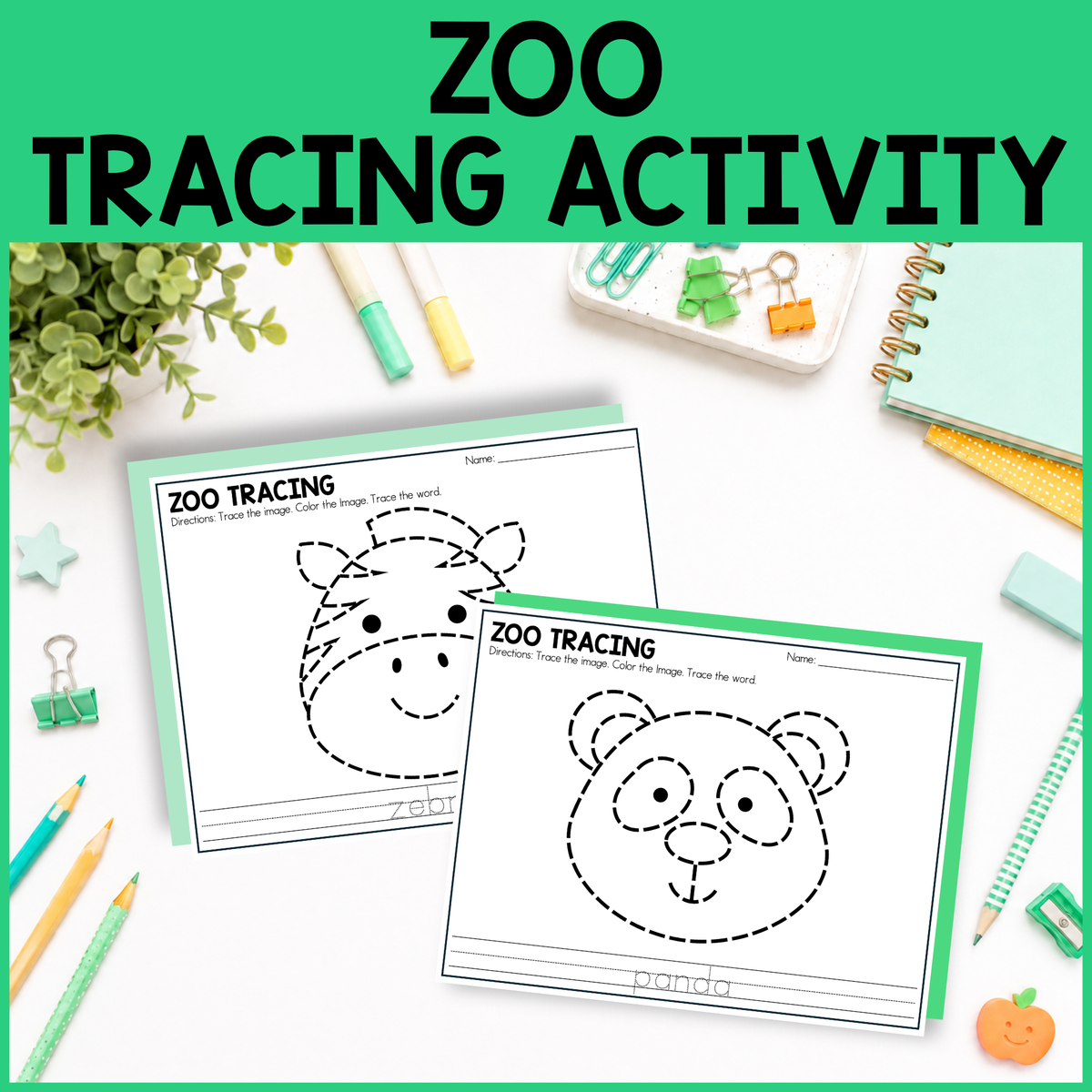 Zoo Tracing Activity