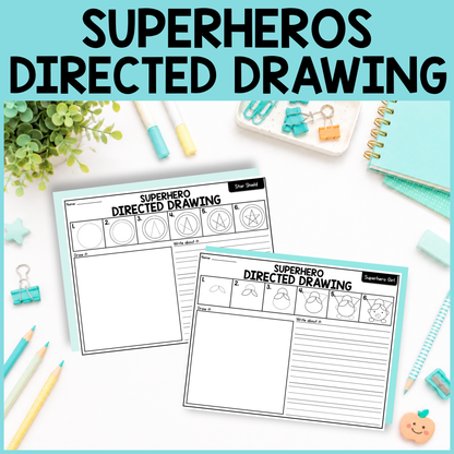Superhero Directed Drawing